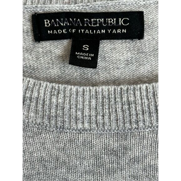 Banana Republic size S gray wool/ cashmere sweater - Picture 2 of 7